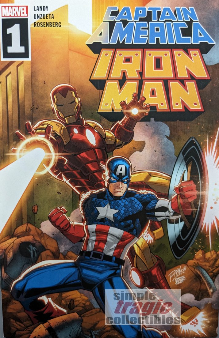 Captain America / Iron Man #1 Walmart Variant Comic Book Cover Art by Ron Lim
