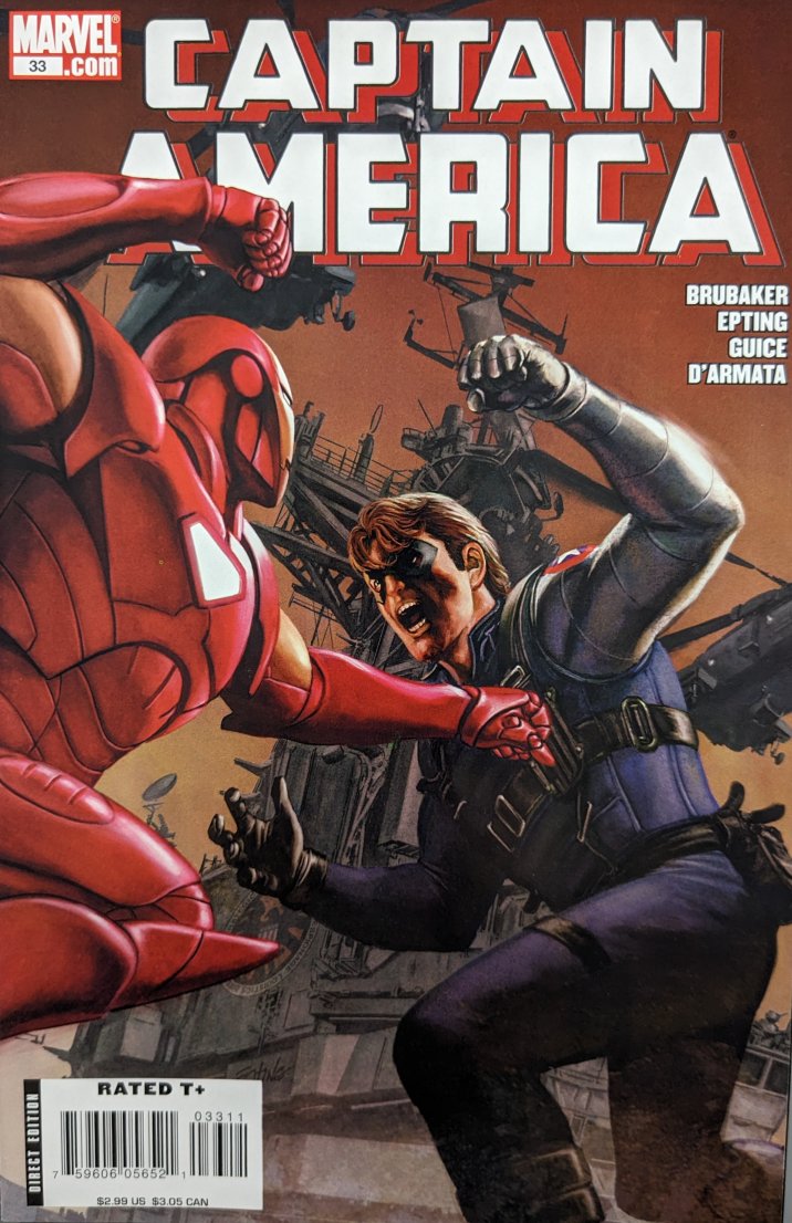 Captain America #33 Comic Book Cover Art by Steve Epting