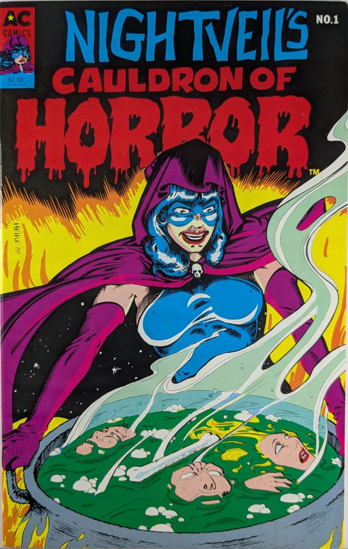 Nightveil's Cauldron Of Horror #1 Comic Book Cover Art by Mark Heike