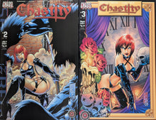 Load image into Gallery viewer, Chastity Shattered #2-3 Comic Book Cover Art by Adriano Batista
