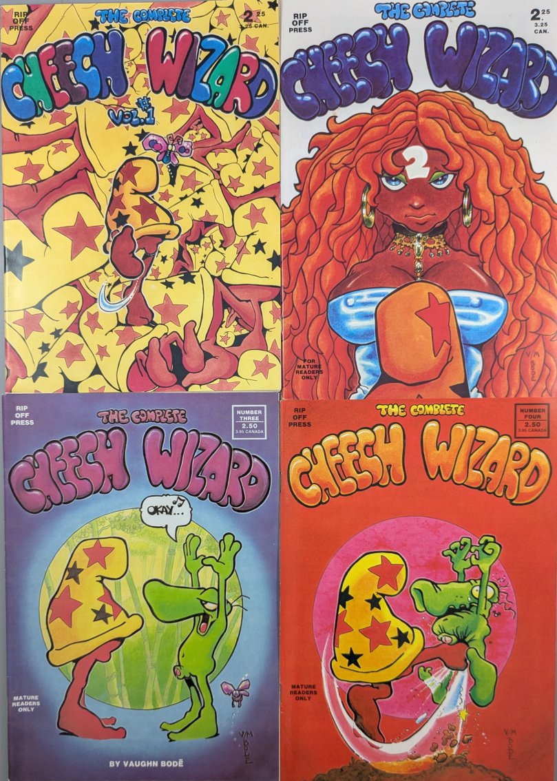 Cheech Wizard Bootleg Complete Cheech Wizard, The (1986) #1-4 Complete Set – Simple Tragic ...
