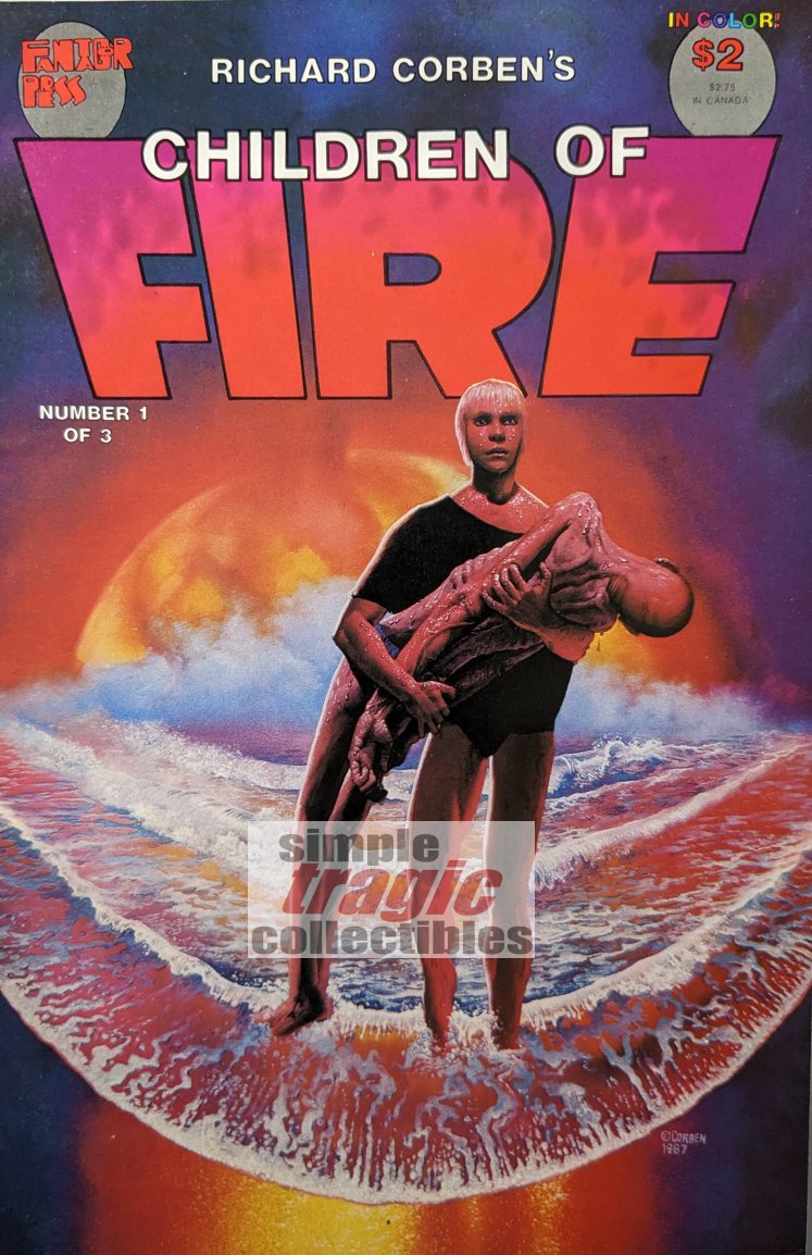 Richard Corben's Children Of Fire #1 Comic Book Cover Art