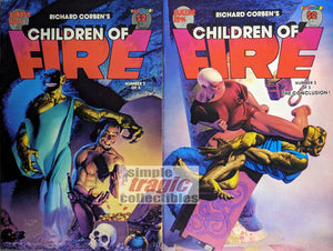 Richard Corben's Children Of Fire #2-3 Comic Book Cover Art