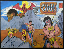 Load image into Gallery viewer, The Adventures Of Chuk The Barbaric #1 Wraparound Comic Book Cover Art by M.A. Kennedy
