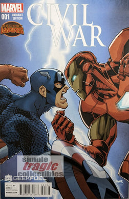 Civil War #1 Comic Book Cover Art by Todd Nauck
