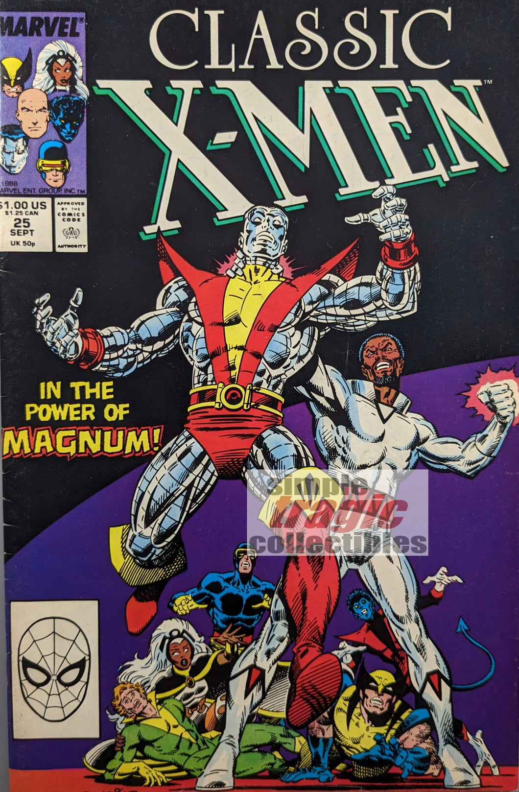 Classic X-Men #25 Comic Book Cover Art by Kerry Gammill