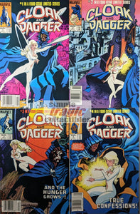 Cloak & Dagger #1-4 Comic Book Cover Art by Rick Leonardi