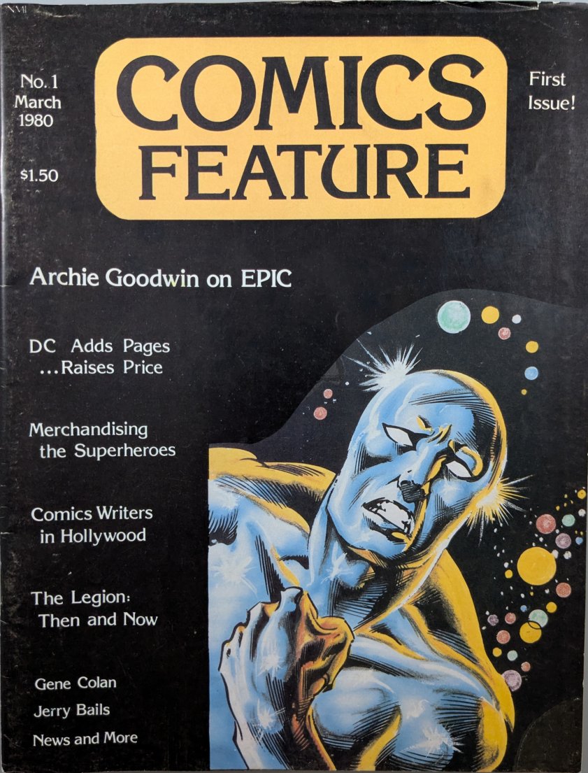 Comics Feature #1 (March, 1980) Magazine Cover Art by John Buscema