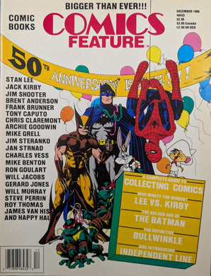 Comics Feature #50 (December, 1986) Magazine Cover Art by Martin Cannon