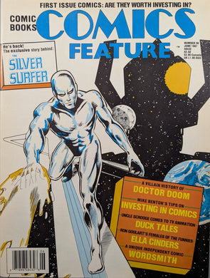 Comics Feature #1 (June, 1987) Magazine Cover Art by Martin Cannon