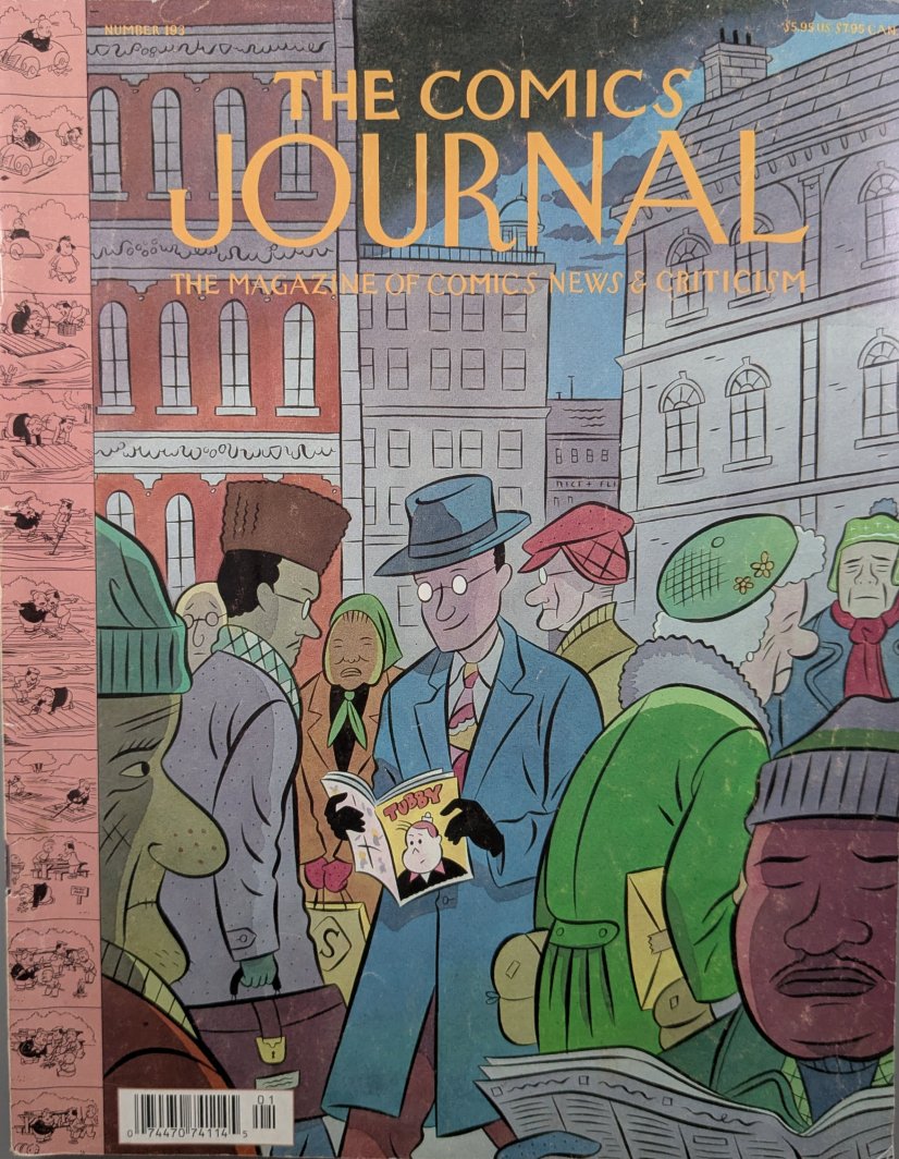 The Comics Jounal #193 Magazine Cover Art by Seth