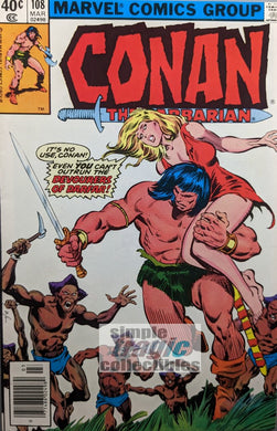 Conan The Barbarian #108 Comic Book Cover by John Buscema