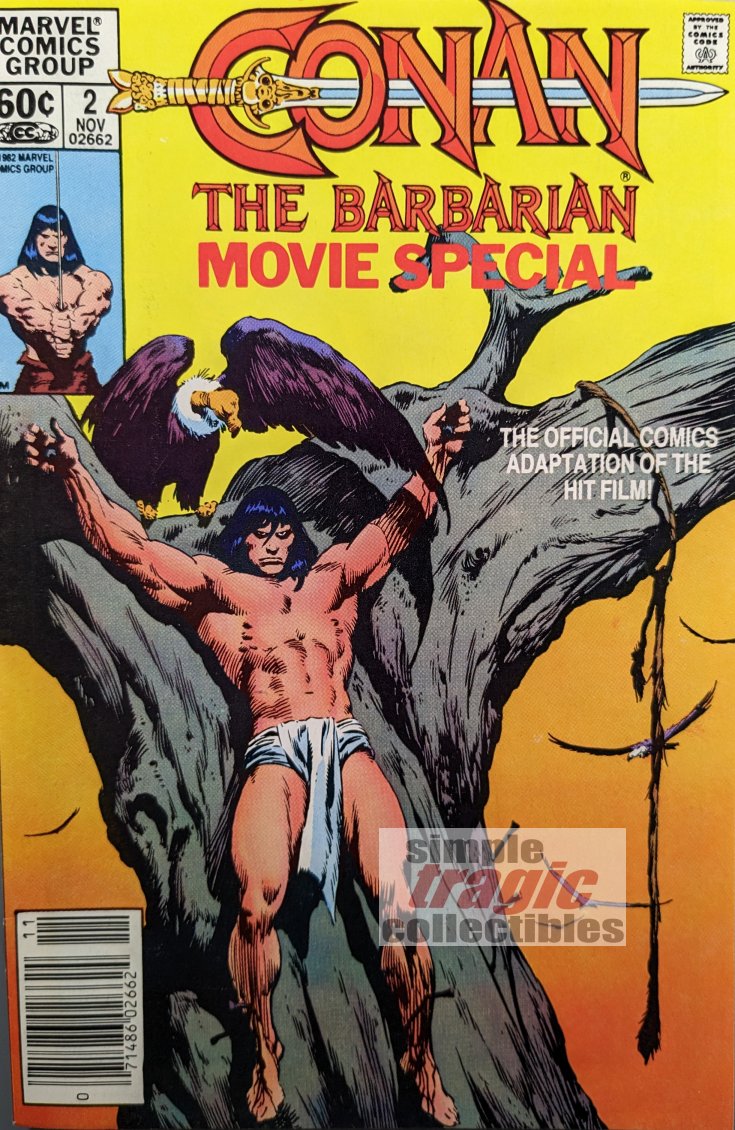 Conan The Barbarian Movie Special #2 Comic Book Cover Art by John Buscema