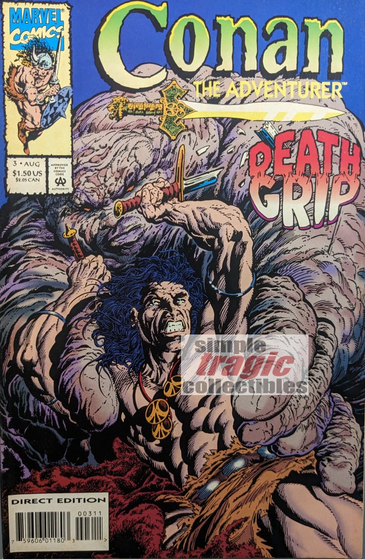 Conan The Adventurer #3 Comic Book Cover Art by Rafael Kayanan