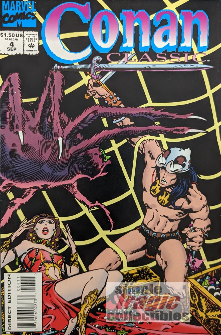 Conan Classic #4 Comic Book Cover Art by Barry Windsor-Smith