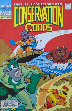 Conservation Corps #1 Comic Book Cover Art by Dan Nakrosis