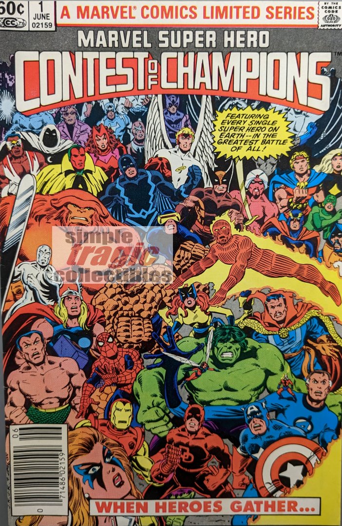 Marvel Super Hero Contest Of Champions #1 Comic Book Cover Art by John Romita Jr.