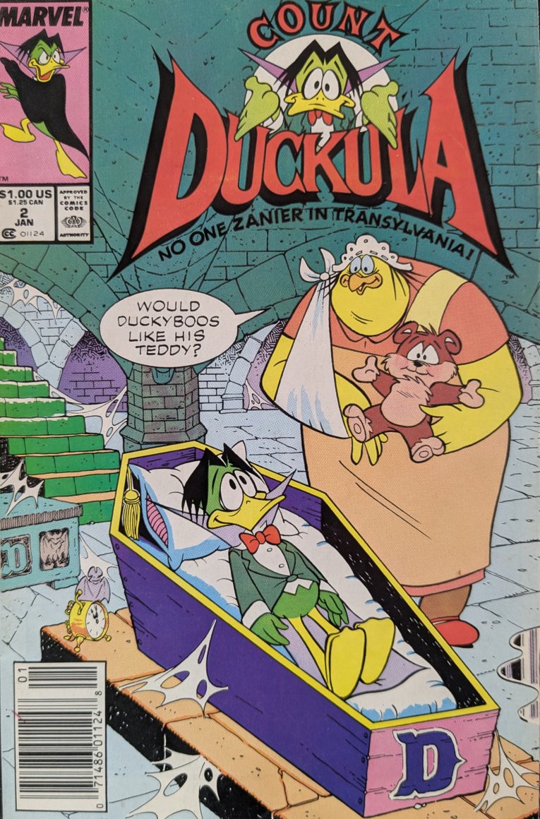 Count Duckula #2 Comic Book Cover Art by Warren Kremer