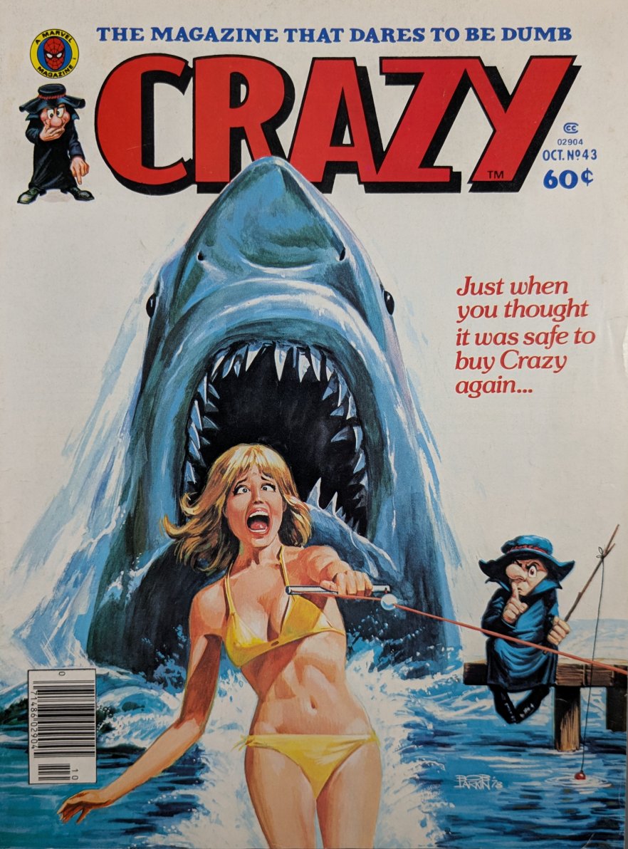Crazy #43 Magazine Cover Art by Bob Larkin