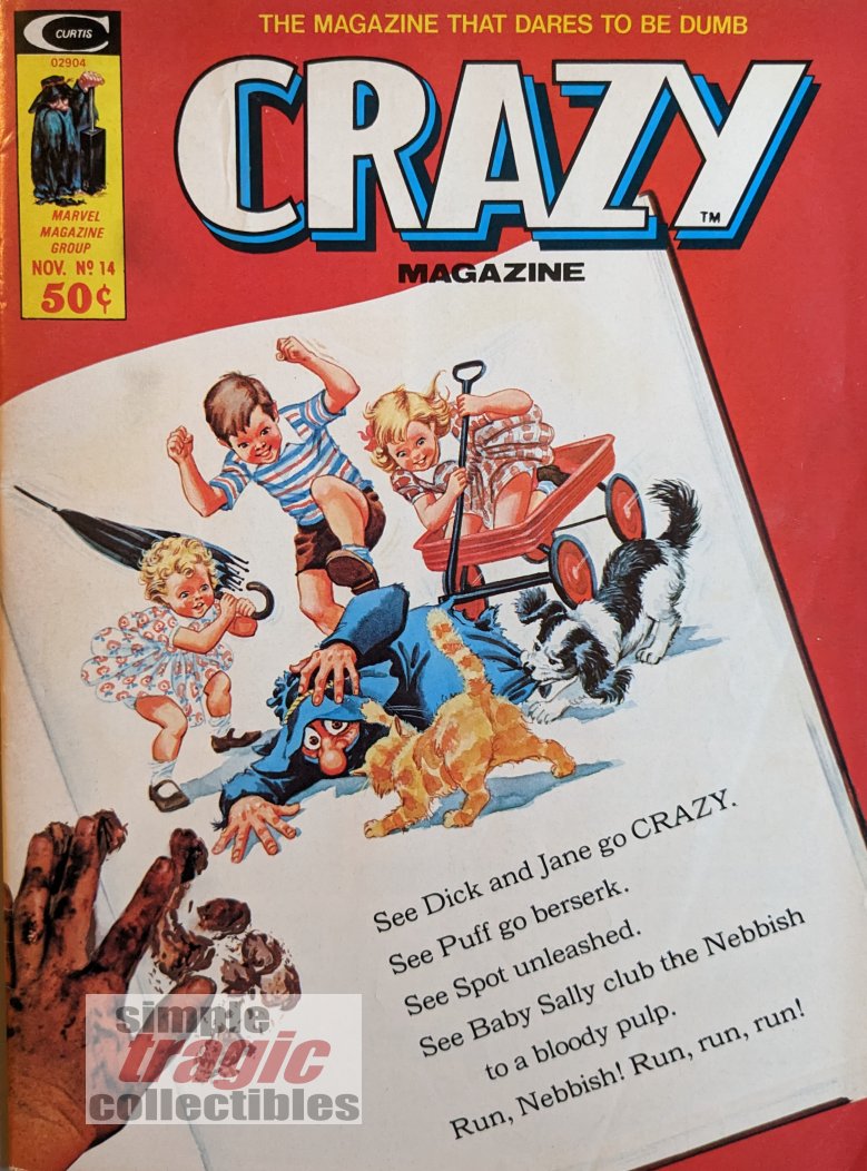 Crazy Magazine #14 Cover Art by Nick Cardy