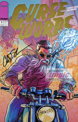 Curse Words #1 Gold Edition Comic Book Cover Art by Ryan Browne