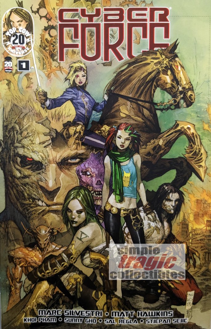 Cyber Force #1 Comic Book Cover Art by Marc Silvestri