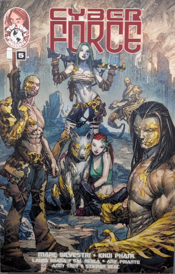 Cyber Force #5 Comic Book Cover Art by Marc Silvestri