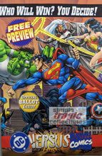 Load image into Gallery viewer, DC Versus Marvel Preview Comic Book Cover Art
