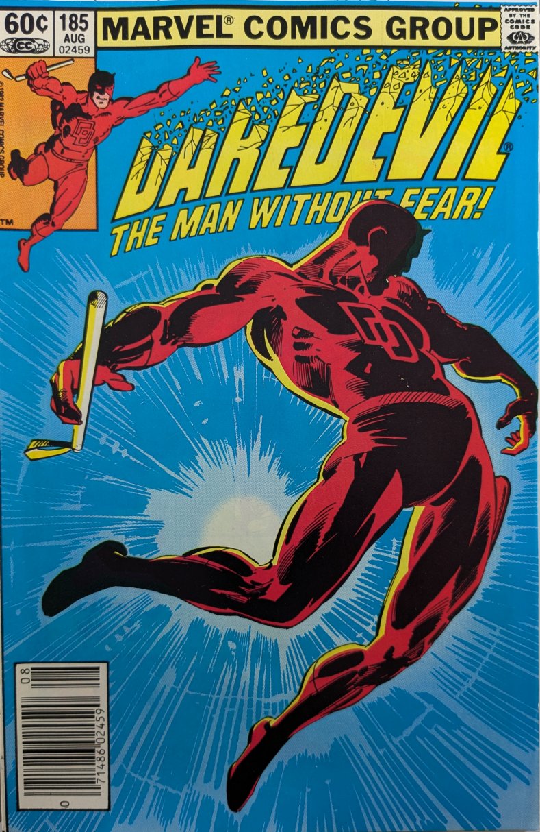Daredevil #185 Comic Book Cover Art by Frank Miller