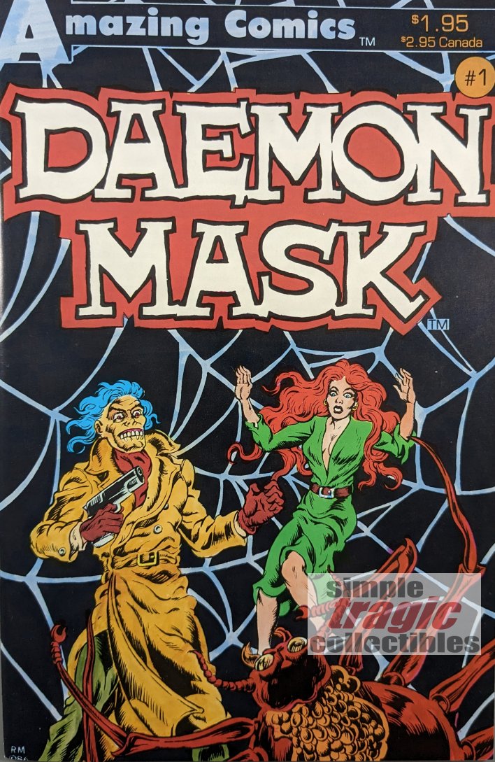 Daemon Mask #1 Comic Book Cover Art by Russ Martin