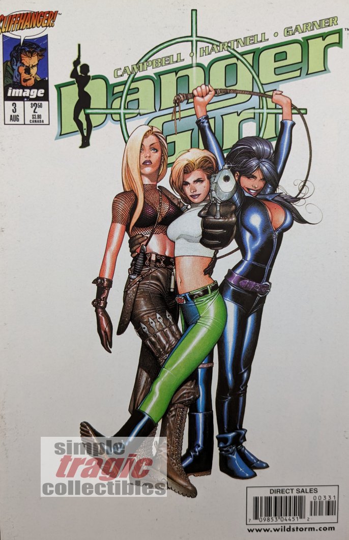 Danger Girl #3 Comic Book Cover Art by Travis Charest