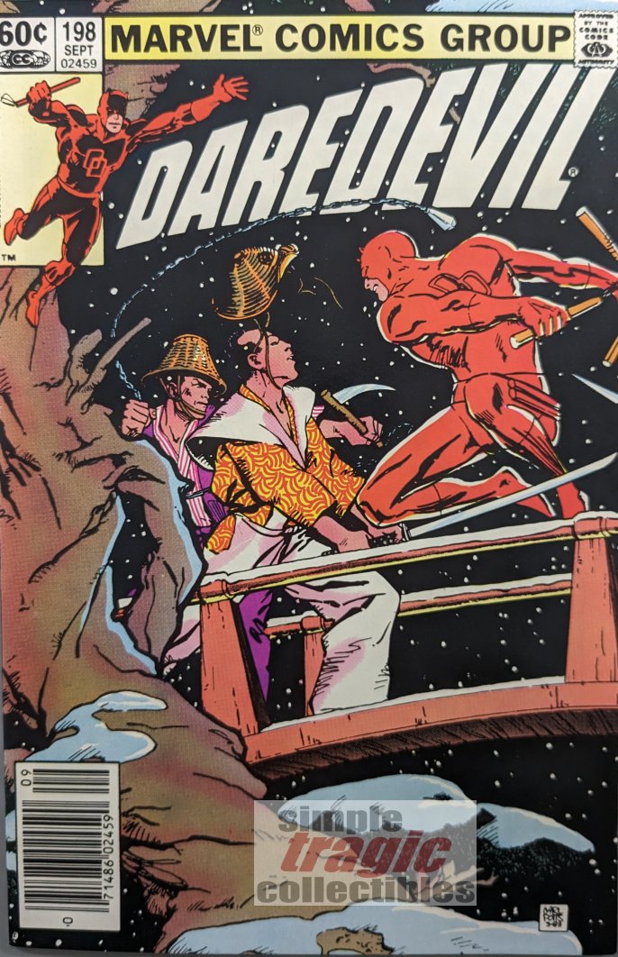 Daredevil #198 Comic Book Cover Art by Carl Potts