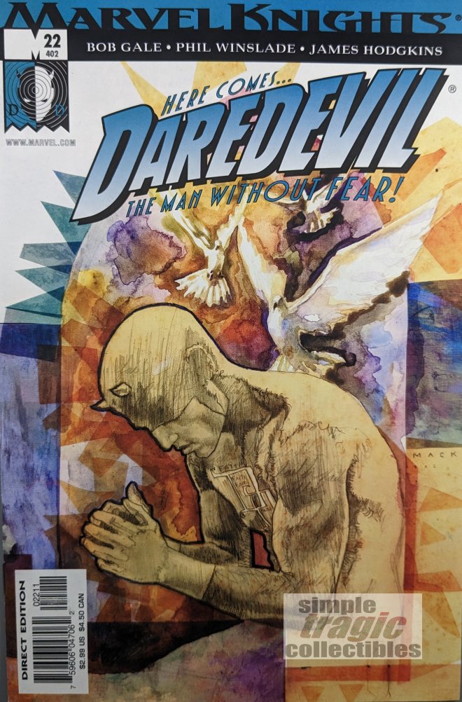 Daredevil #22 Comic Book Cover Art by David Mack