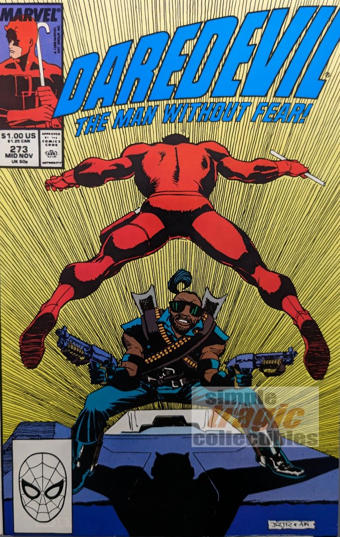 Daredevil #273 Comic Book Cover Art