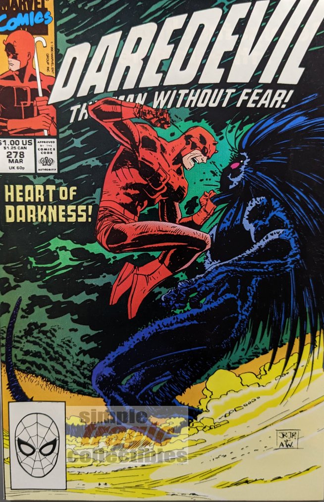 Daredevil #278 Comic Book Cover Art