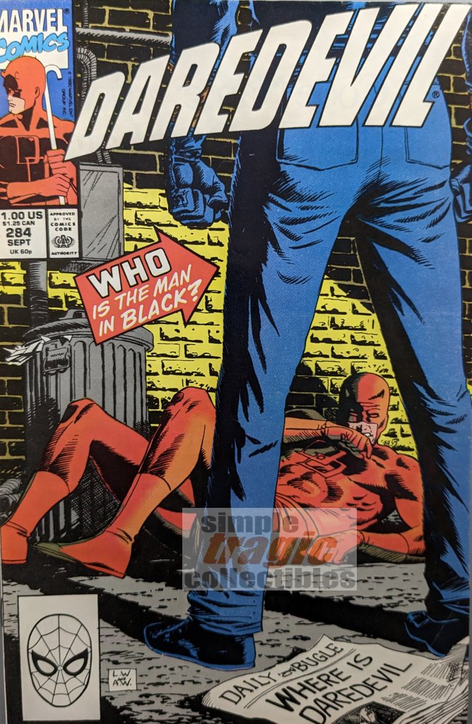 Daredevil #284 Comic Book Cover Art