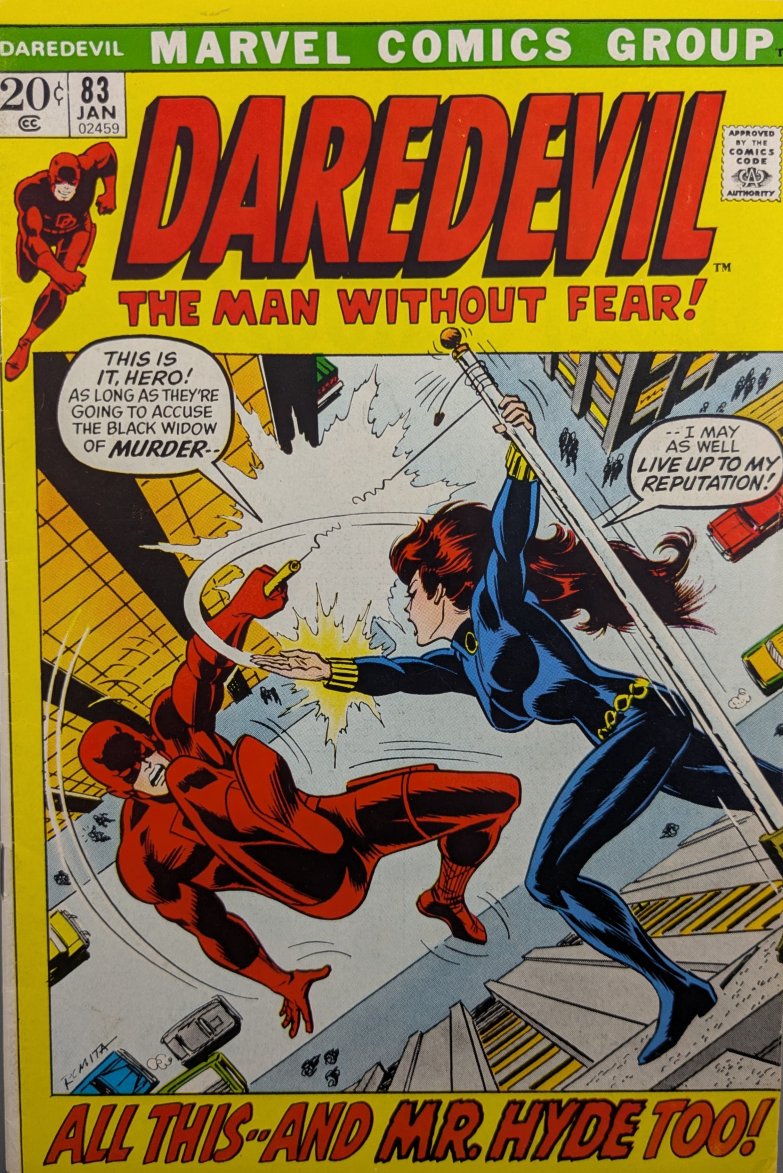 Daredevil #83 Comic Book Cover Art by John Romita