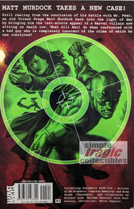 Daredevil Cruel And Unusual TPB Comic Book Back Cover Art