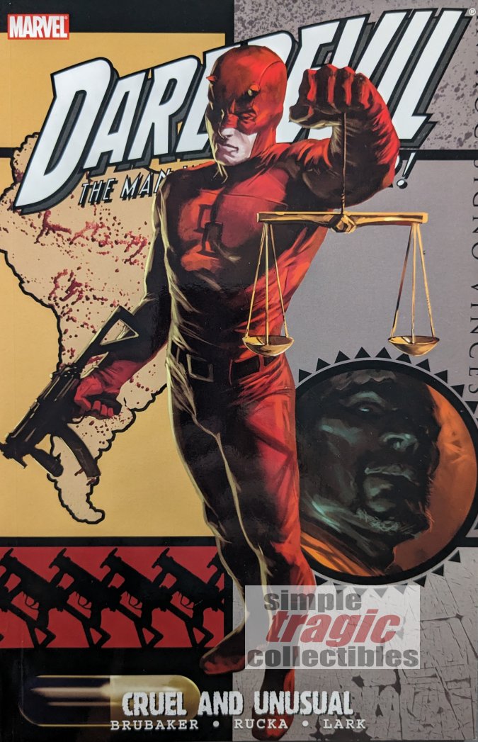 Daredevil Cruel And Unusual TPB Comic Book Cover Art by Marko Djurdjevic