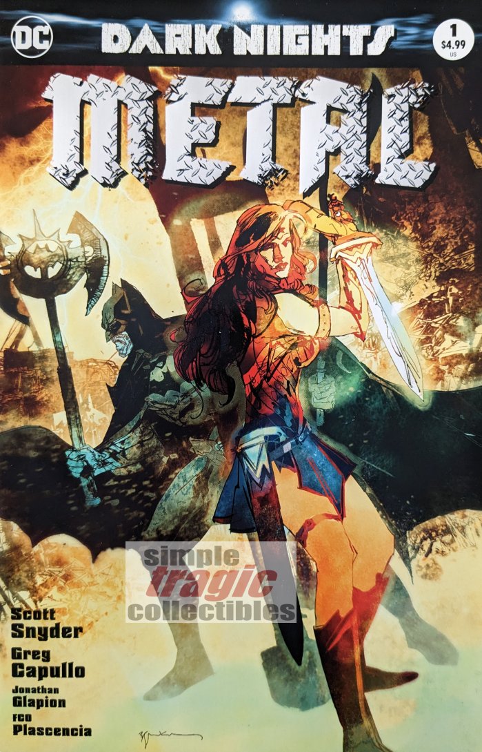 Dark Nights: Metal #1 Variant Cover Art by Bill Sienkiewicz