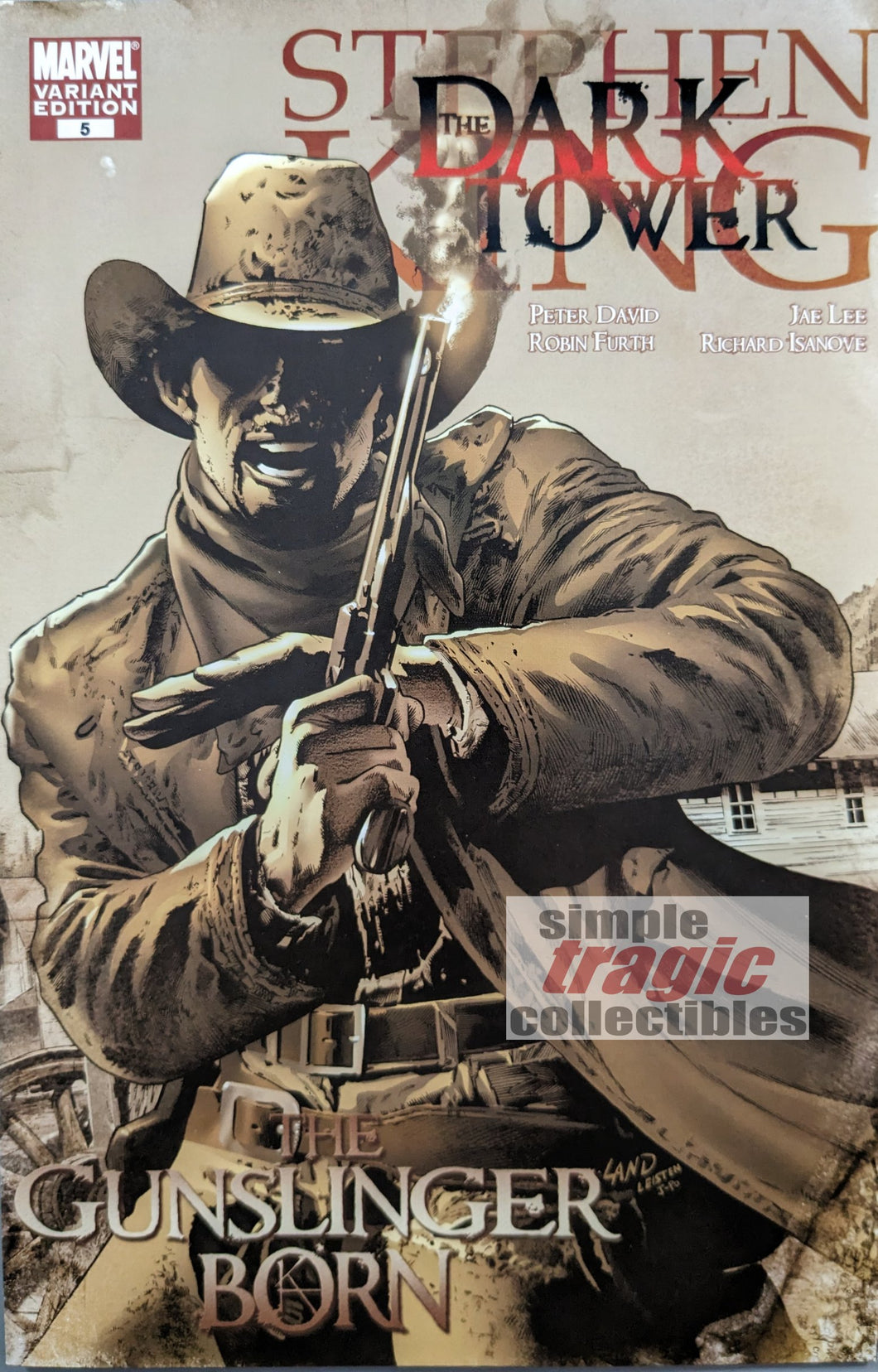 Stephen King's The Dark Tower: The Gunslinger Born #5 Comic Book Cover Art by Greg Land