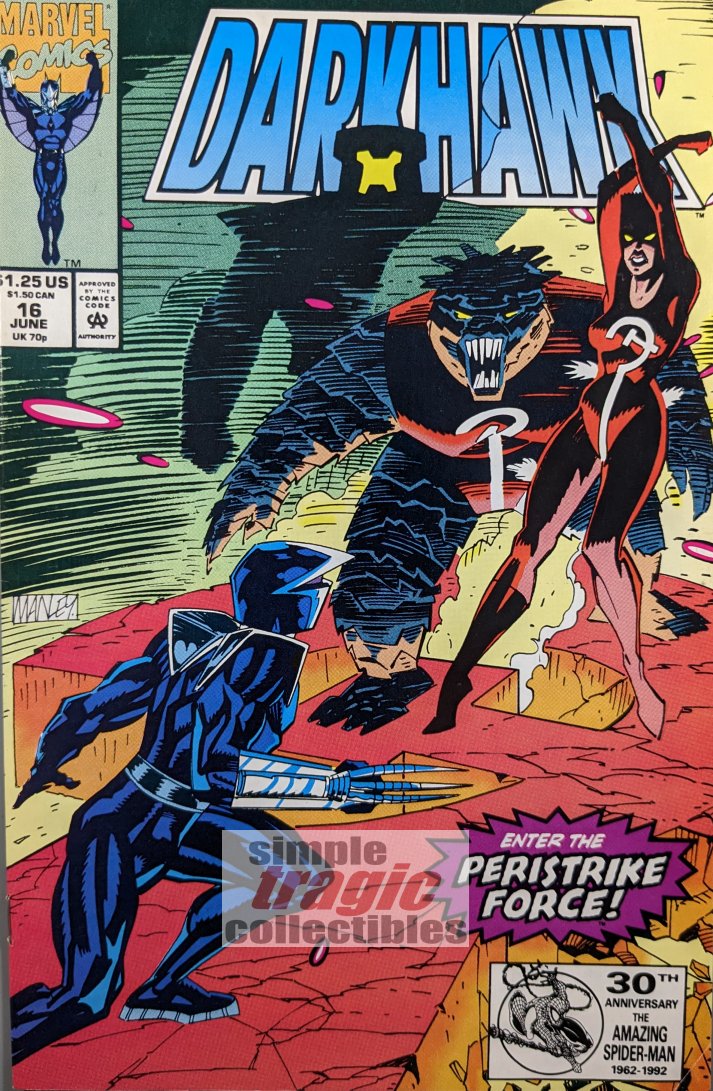 Darkhawk #16 Comic Book Cover Art by Mike Manley