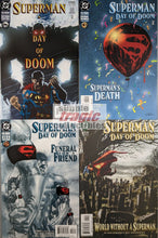 Load image into Gallery viewer, Superman: Day Of Doom #1-4 Comic Book Cover Art by Dan Jurgens
