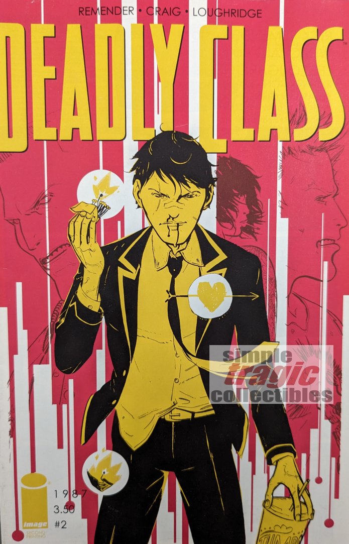 Deadly Class #2 2nd Print Comic Book Cover Art by Wes Craig