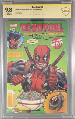 Deadpool (2018) #5 (NYCC Exclusive) CBCS 9.8 Comic Book Cover Art by Todd Nauck