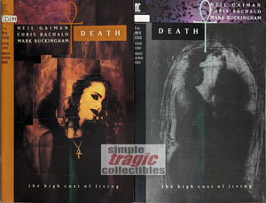 Death: The High Cost Of Living #2-3 Comic Book Cover Art by Dave McKean