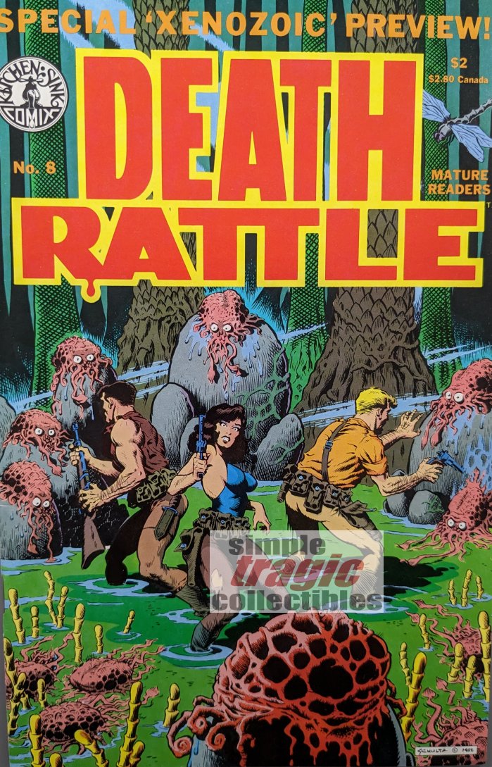 Death Rattle #8 Comic Book Cover Art by Mark Schultz