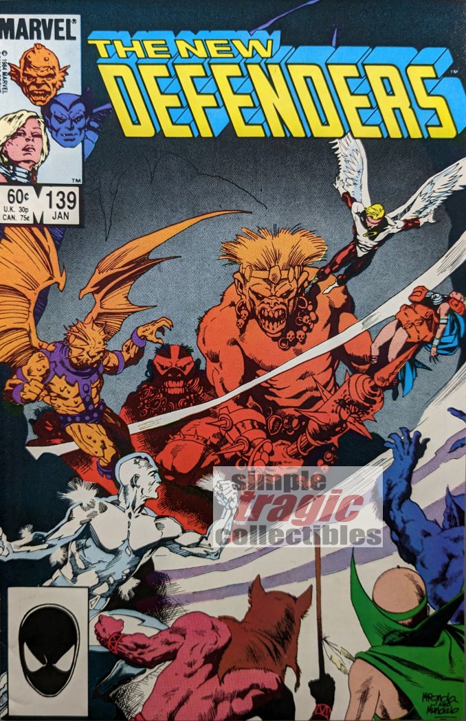 The New Defenders #139 Comic Book Cover Art by Mike Mignola