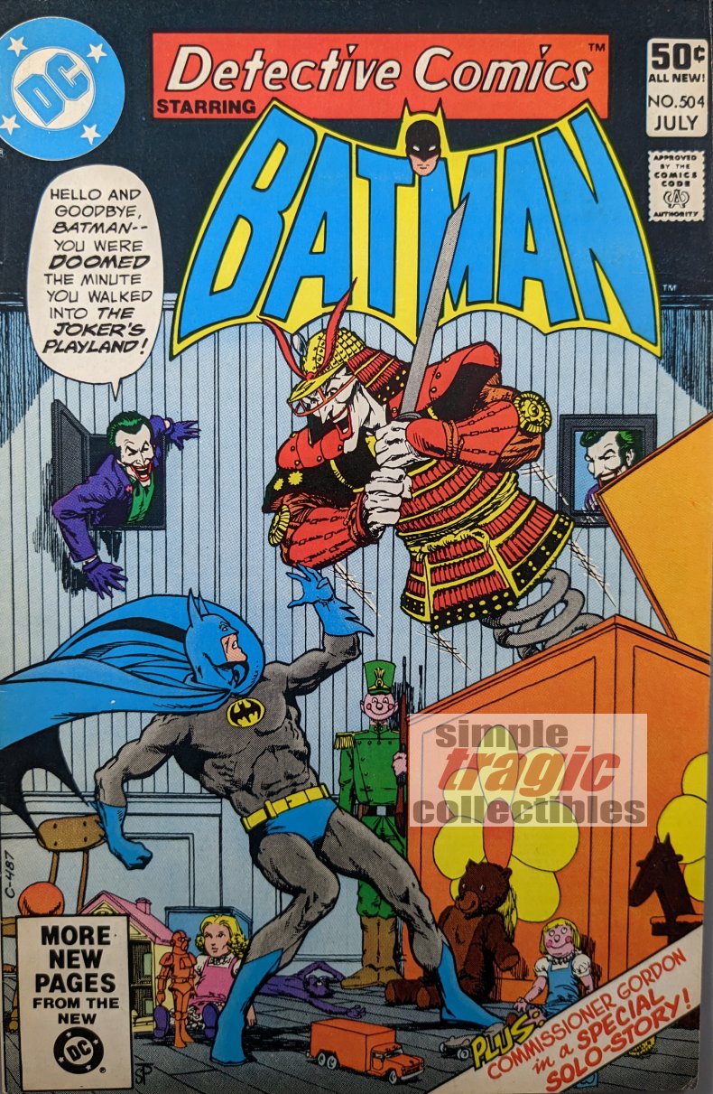 Detective Comics #504 Comic Book Cover Art by Jim Starlin