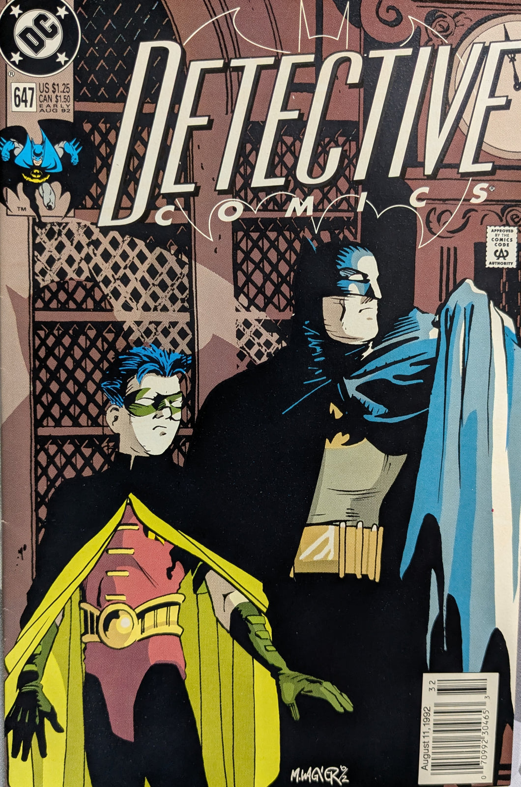 Detective Comics #647 Comic Book Cover Art by Matt Wagner